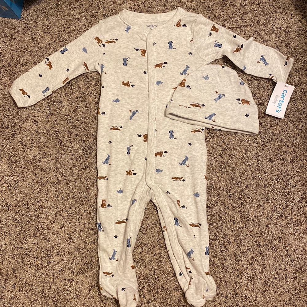 🧡 2/$15🧡 NWT Carter’s 2 Piece Baby Outfit 🐻💙🐶